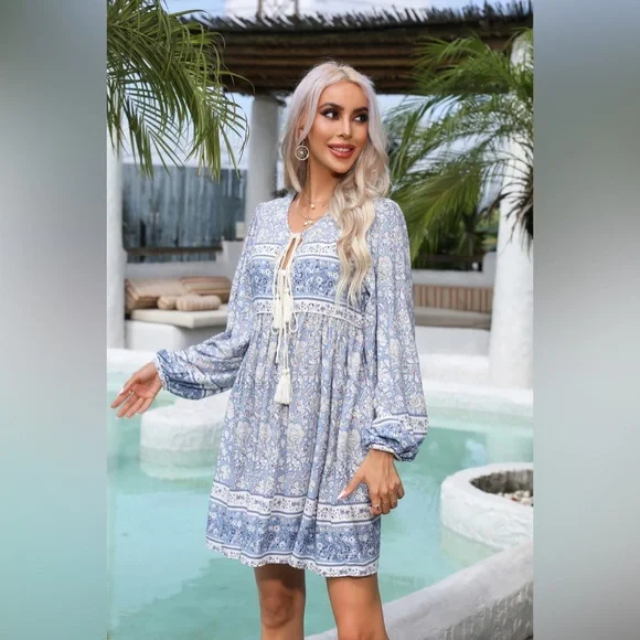 R Vivimos bohemian tassel dress Large - Picture 4 of 10